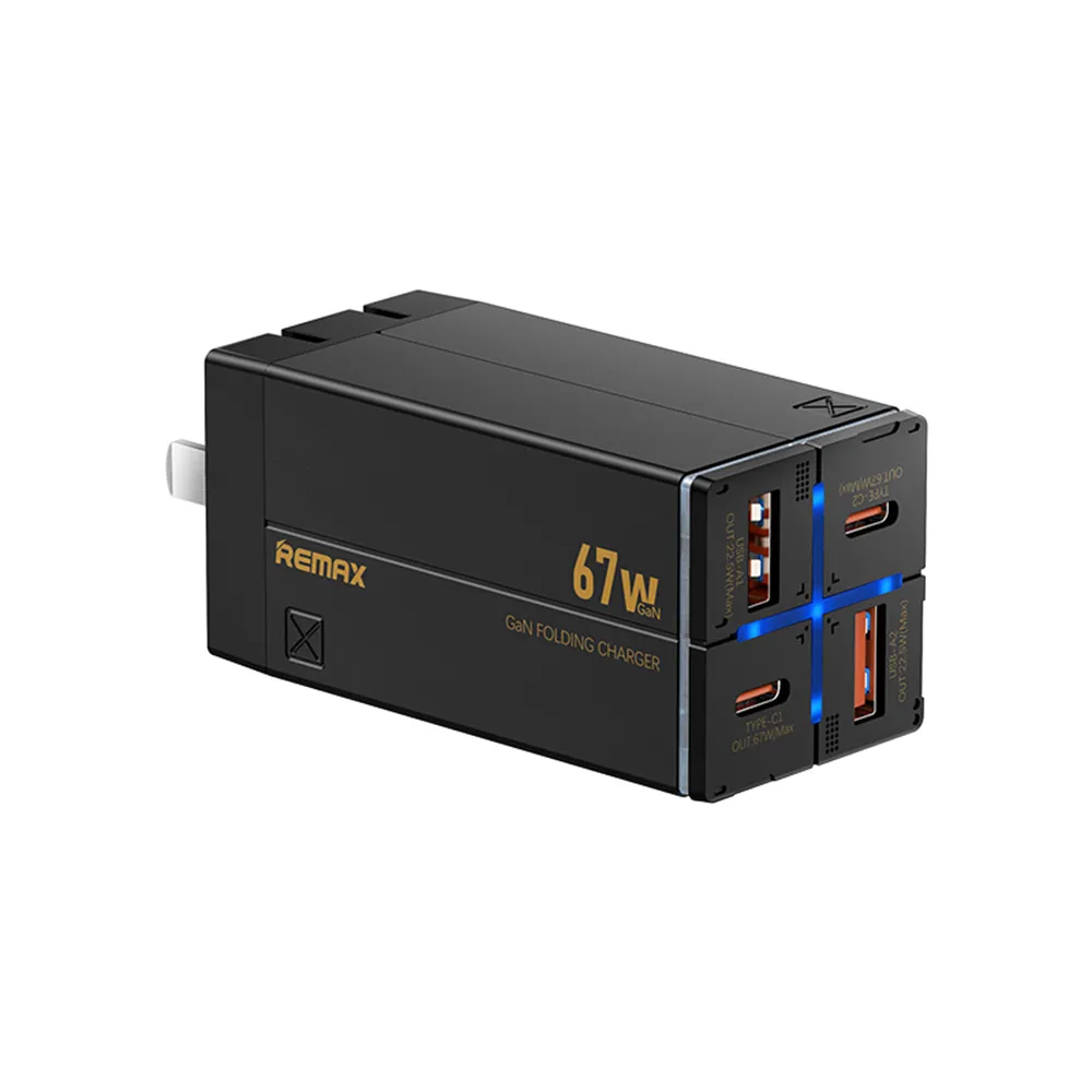 CHARGEUR - REMAX RP-U126  - GaN 67W (Noir)